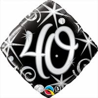 18" 40 Elegant Sparkles and Swirls Balloon