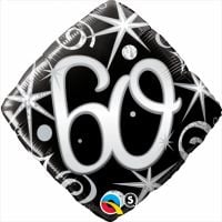 18" 60 Elegant Sparkles and Swirls Balloon