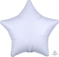 18" Metallic White Star (non-packaged) Balloon