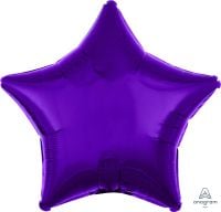 18" Metallic Purple Star (non-packaged) Balloon