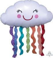 SuperShape Rainbow Cloud Balloon