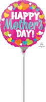 09" Happy Mothers Day Hearts Balloon