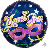 18" Mardi Gras Mask Balloon