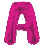 14" Pink Letter A Balloon