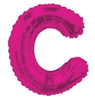 14" Pink Letter C Balloon