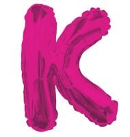 14" Pink Letter K Balloon