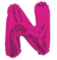 14" Pink Letter N Balloon