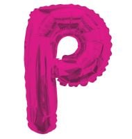 14" Pink Letter P Balloon