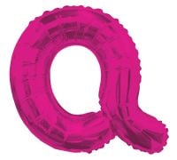 14" Pink Letter Q Balloon