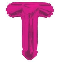 14" Pink Letter T Balloon