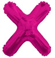 14" Pink Letter X Balloon