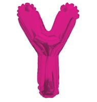 14" Pink Letter Y Balloon