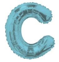 14" Light Blue Letter C Balloon