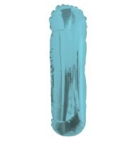 14" Light Blue Letter I Balloon