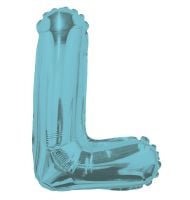 14" Light Blue Letter L Balloon
