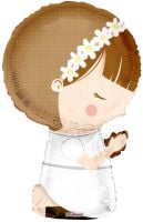 28" First Communion Girl Shape Balloon