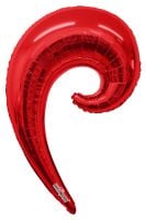 36" Kurly Wave Red Balloon