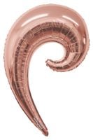 36" Kurly Wave Rose Gold Balloon