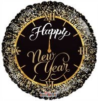18" PR New Year Clock Balloon