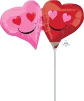 Mini Shape Emoticon Hearts Balloon