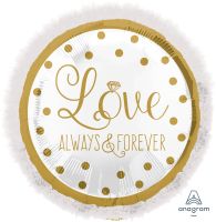 SuperShape Sparkling Gold Wedding (non-packaged) Balloon