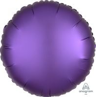 18" Satin Luxe Purple Circle (non-packaged) Balloon