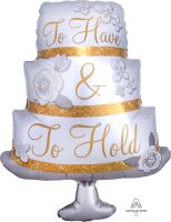 SuperShape To Have and To Hold Cake Balloon