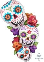 SuperShape Stacking Sugar Skulls Balloon
