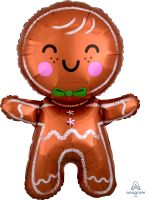 SuperShape Happy Gingerbread Man Balloon