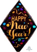 UltraShape Anglez Happy New Year Satin Dots Balloon