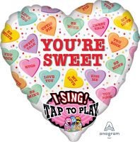 Sing-A-Tune Sweet Candy Hearts Balloon