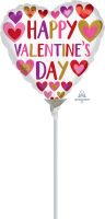 04" Happy Valentines Day Hand Done Hearts Balloon