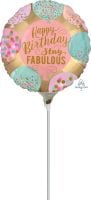 09" Happy Birthday Stay Fabulous Balloon