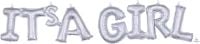 Phrase It's A Girl Holographic Balloon