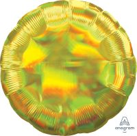 18" Iridescent Yellow Circle (non-packaged) Balloon