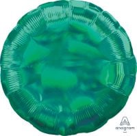 18" Iridescent Green Circle (non-packaged) Balloon