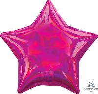 18" Iridescent Magenta Star (non-packaged) Balloon