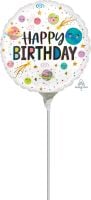 09" Smiling Galaxy Happy Birthday Balloon
