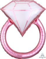 SuperShape Blush Wedding Ring Balloon