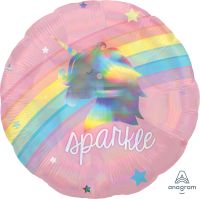 18" Holographic Magical Rainbow Balloon