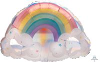 SuperShape Holographic Magical Rainbow Balloon