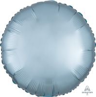 18" Satin Luxe Pastel Blue Circle (non-packaged) Balloon