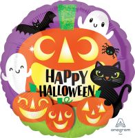 18" Happy Halloween Friends Balloon