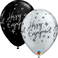 11" Engagement Elegant Sparkles (50pcs) Balloons