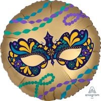 18" Satin Night in Disguise Mask Balloon