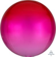 Orbz 16" Ombre Red & Pink Balloon