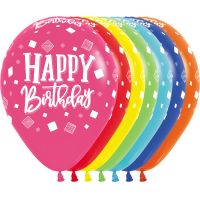 11" Happy Birthday Squares (50pcs) Balloons