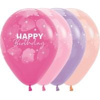 11" Birthday Watercolor Party (50pcs) Balloons