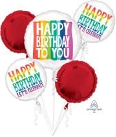 Balloon Bouquet Rainbow Wishes