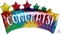 SuperShape Congrats Star Banner Balloon